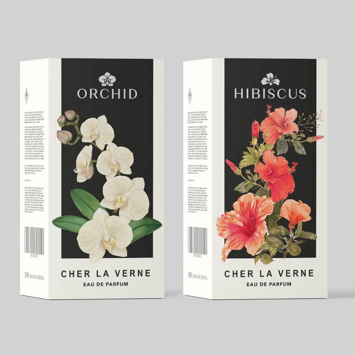 Cher La Verne: Perfume packaging for Cher La Verne