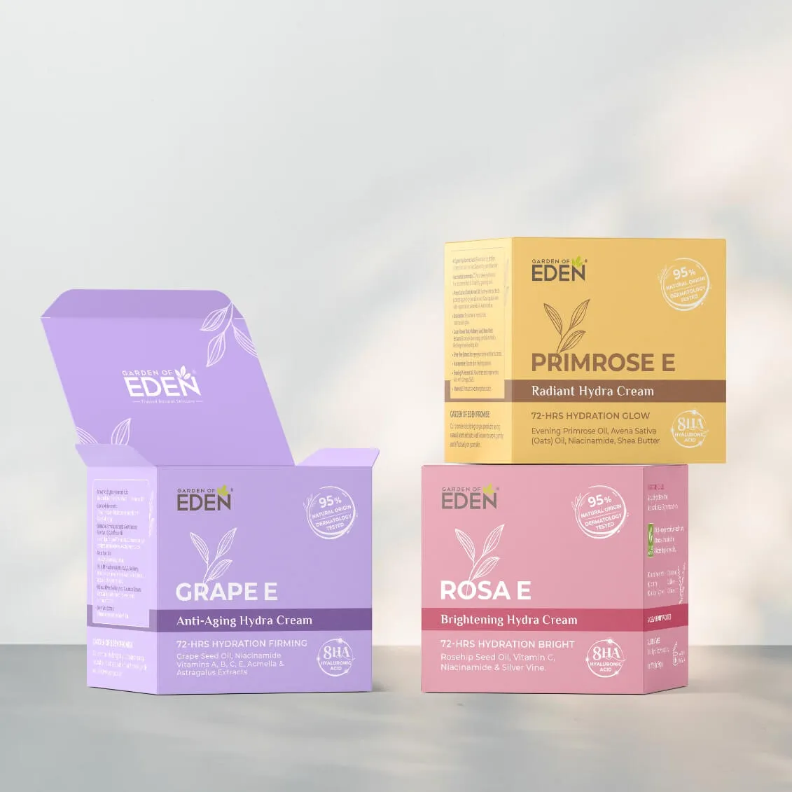 Garden of Eden: Skincare packaging revamp for Garden of Eden